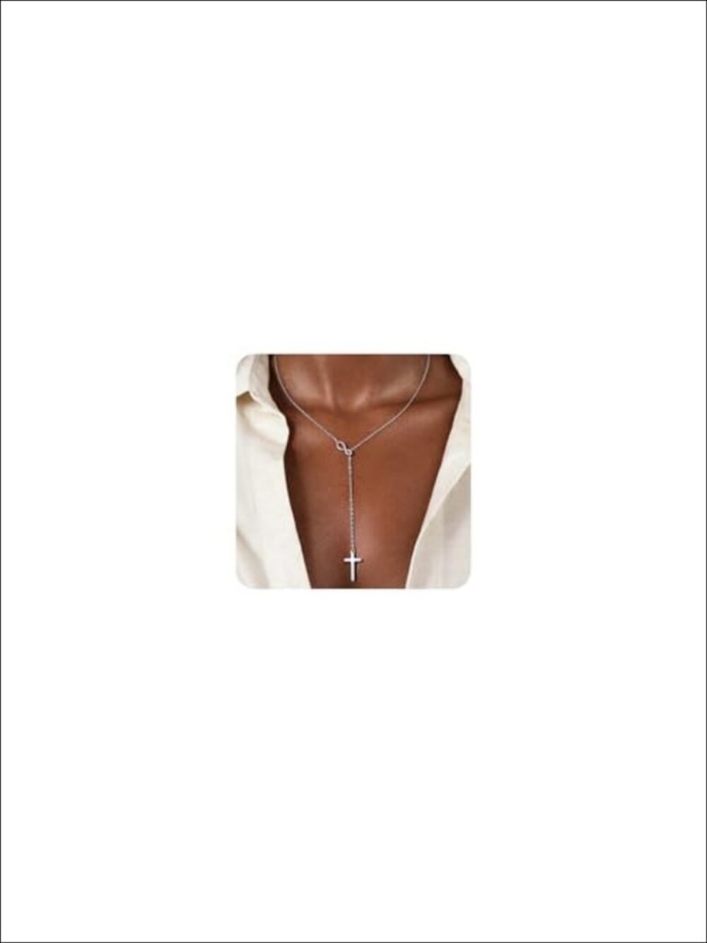 14K Gold Plated Cross Pendant Necklace Adjustable 17.7in Dainty